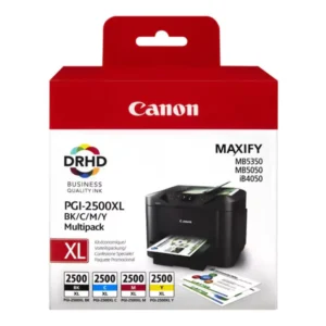 Conjunto 4 Tinteiros Canon Maxify PGI-2500 XL Original (9254B004)