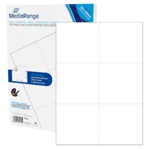 Etiquetas Adesivas Permanentes Mediarange - 105 x 99mm (300 un)