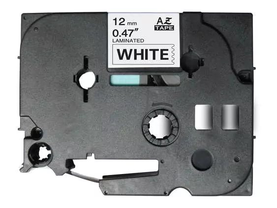 Fita Laminada Compatível Brother TZE-233 - 12mm x 8 metros Azul/Branco
