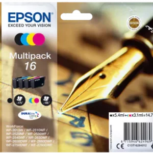 Conjunto 4 Tinteiros Epson 16 Original Série Caneta e Palavras Cruzadas (C13T16264012)