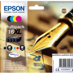 Conjunto 4 Tinteiros Epson 16 XL Original Série Caneta e Palavras Cruzadas (C13T16364012)