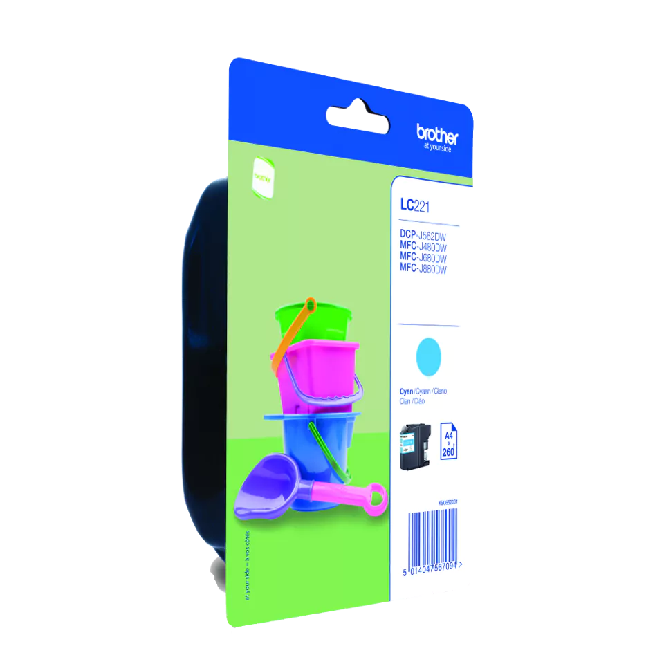 Tinteiro Brother Original LC221 Azul (LC221CBP)