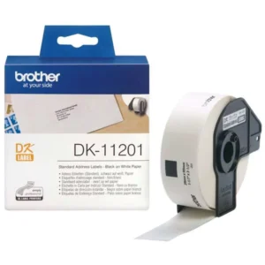 Etiquetas Compativeis Brother DK11208 38mm x 90mm pré-cortadas de direção grandes Papel térmico