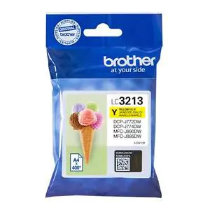Tinteiro Brother Original LC3213Y Amarelo