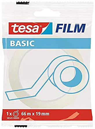 Fita Adesiva Transparente Tesa 19mm x 66 metros
