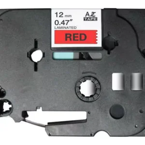 Fita Laminada Compatível Brother TZE-431 - 12mm x 8 metros Preto/Vermelho