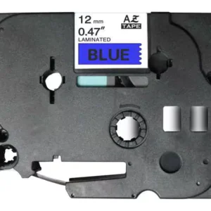 Fita Laminada Compatível Brother TZE-531 - 12mm x 8 metros Preto/Azul