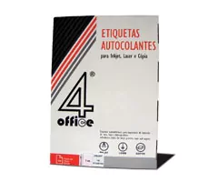 Etiquetas autocolantes 4Office 105x148 - 100 Folhas