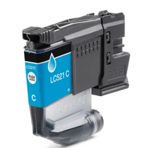 Tinteiro Brother Compatível LC521C Azul