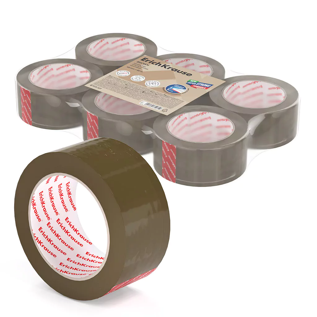 Fita Adesiva Castanha Erichkrause 48mm x 50 metros