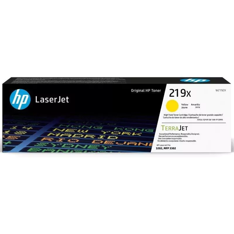 Toner HP LaserJet Original 219X Amarelo W2192X - 2500 páginas